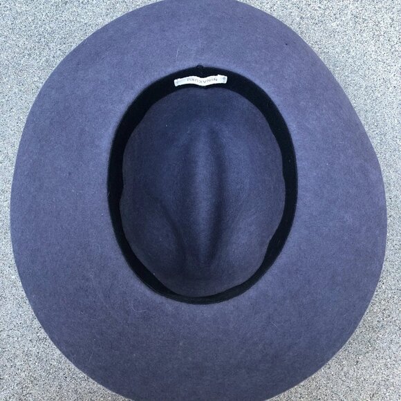 NINAKURU Wool Felt Wide Brim Fedora Hat Gray Blue Women\'s One Size Ojai Cap main image 7